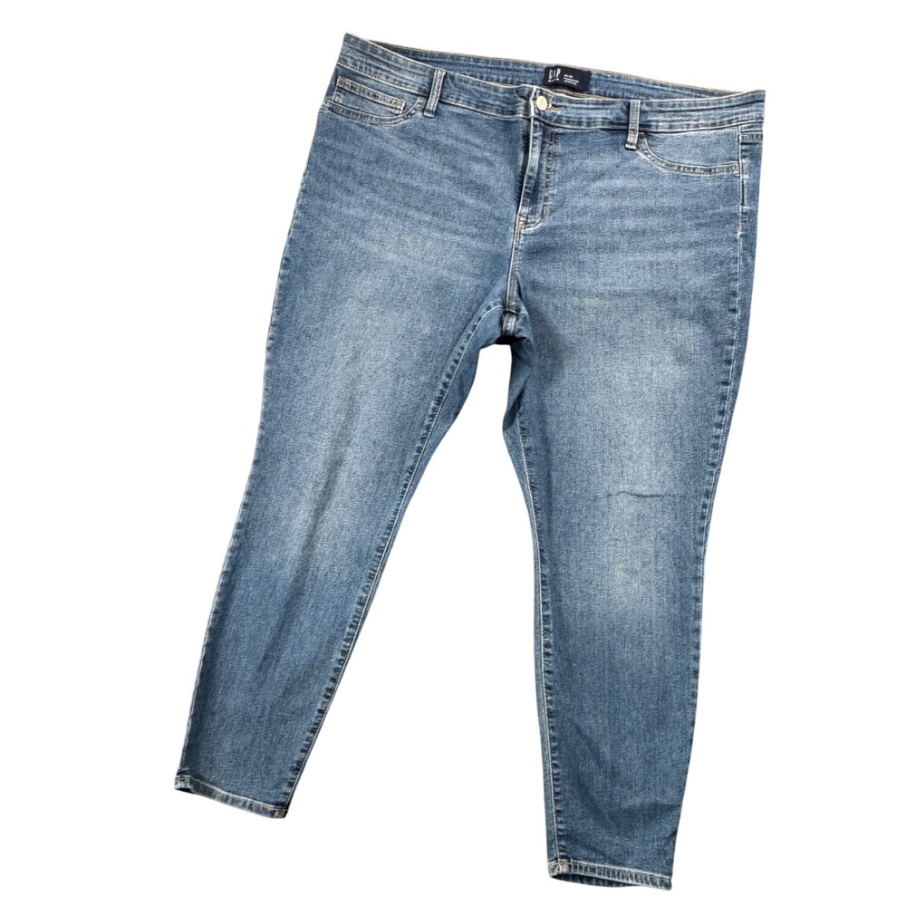 Gap‎ Favorite Jegging 20/35 High Rise Stretch Slim Plus Denim Minimalist 42x26